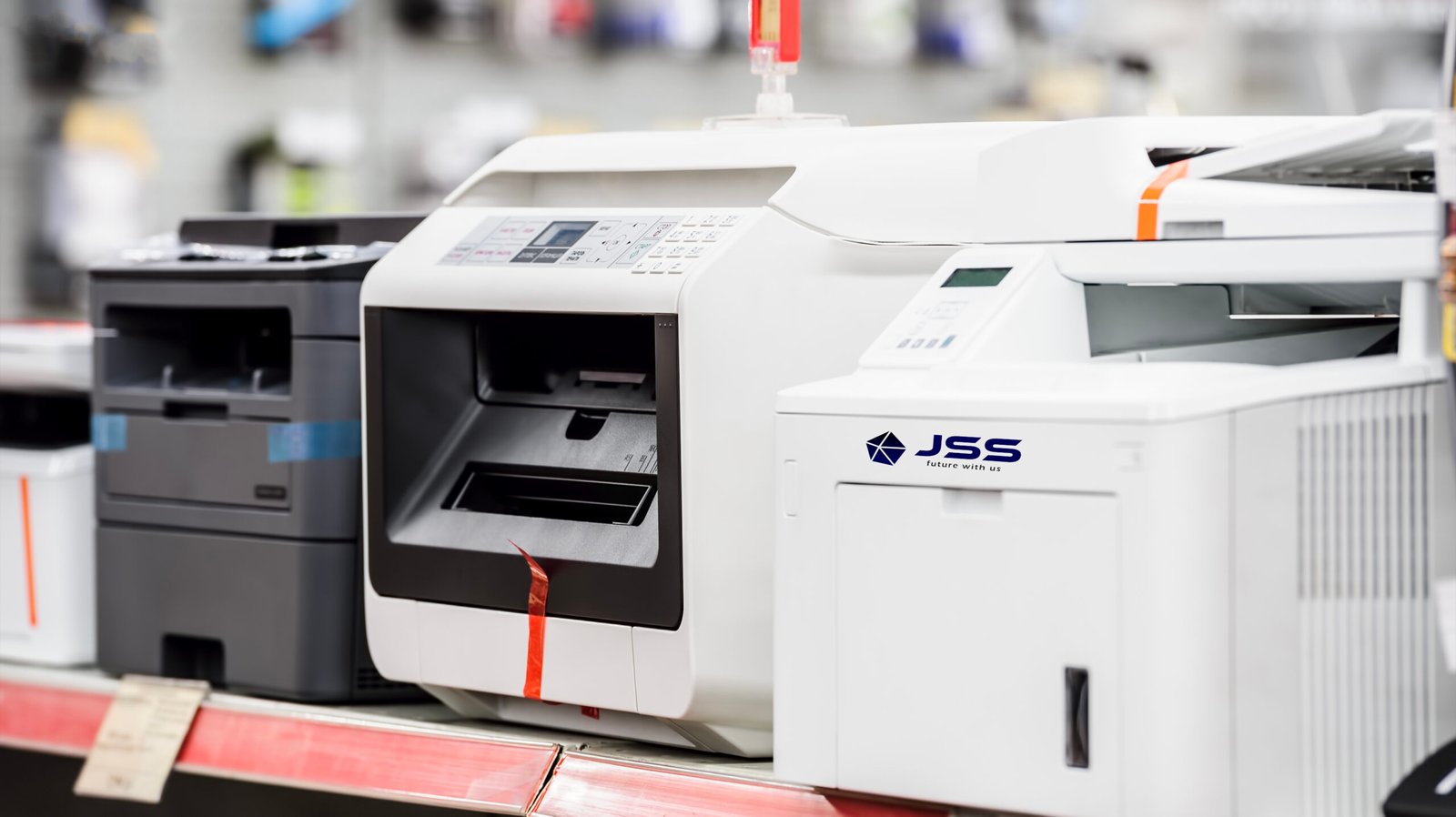 Printer, copier, scanner. Office table